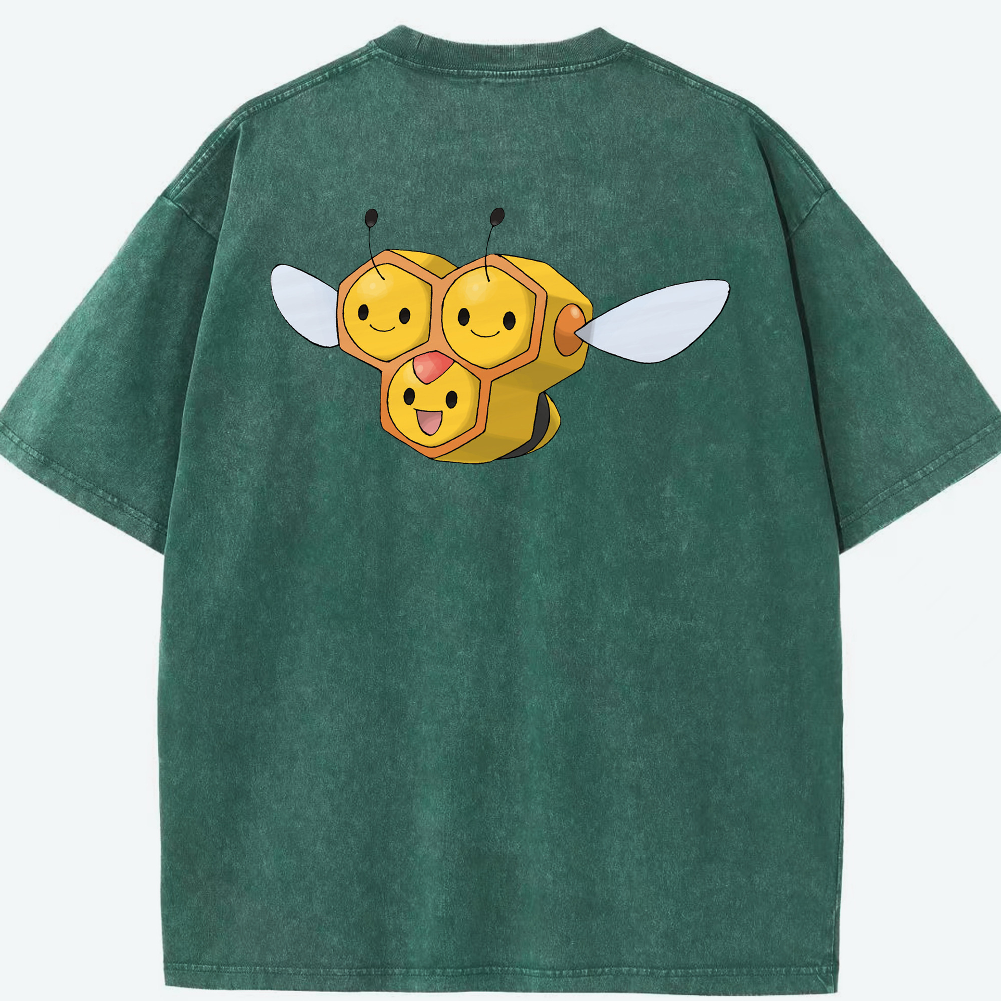 （画像用） ポケットモンスター Pokémon 綿100% ヴィンテージ風 半袖Tシャツ（背面プリント）